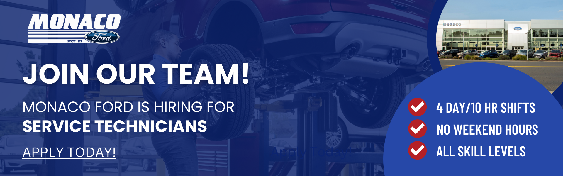 Join Our Service Department Team! 
