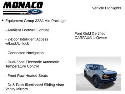 2023 Ford Bronco Black Diamond *Under Deposit*