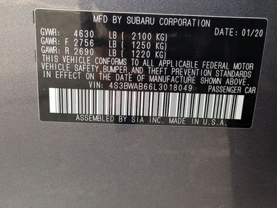 2020 Subaru Legacy Base