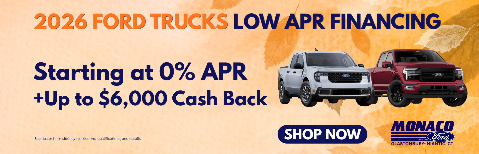 Ford Trucks Low APR Financing Starting at 2.9%!