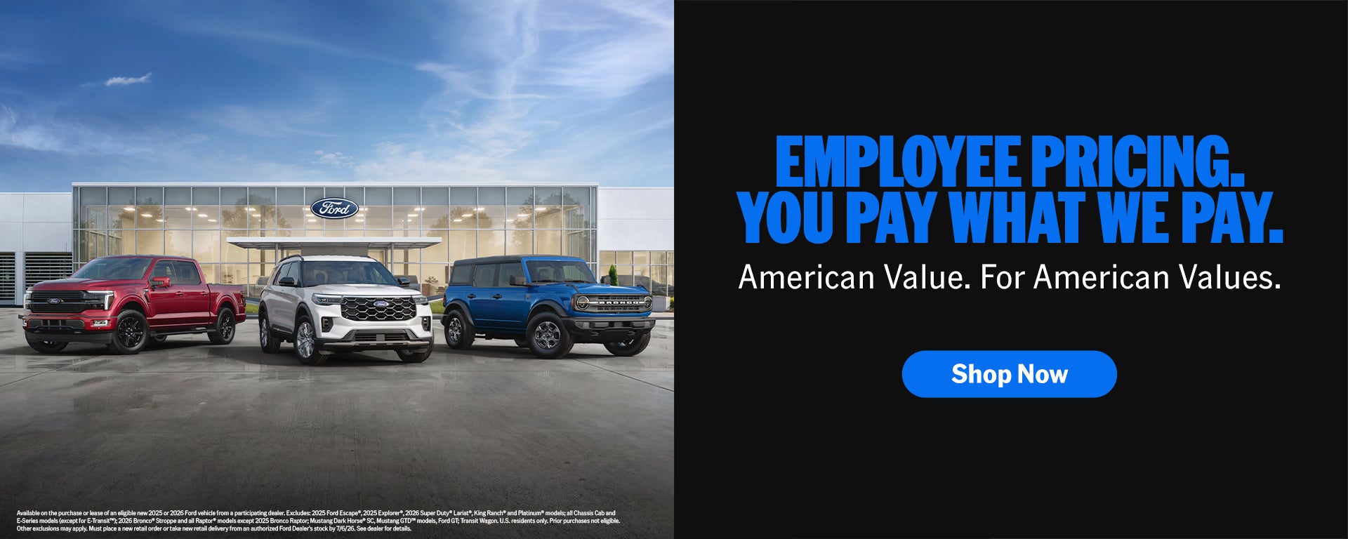 Monaco Ford Employee Pricing. You Pay What We Pay. 
