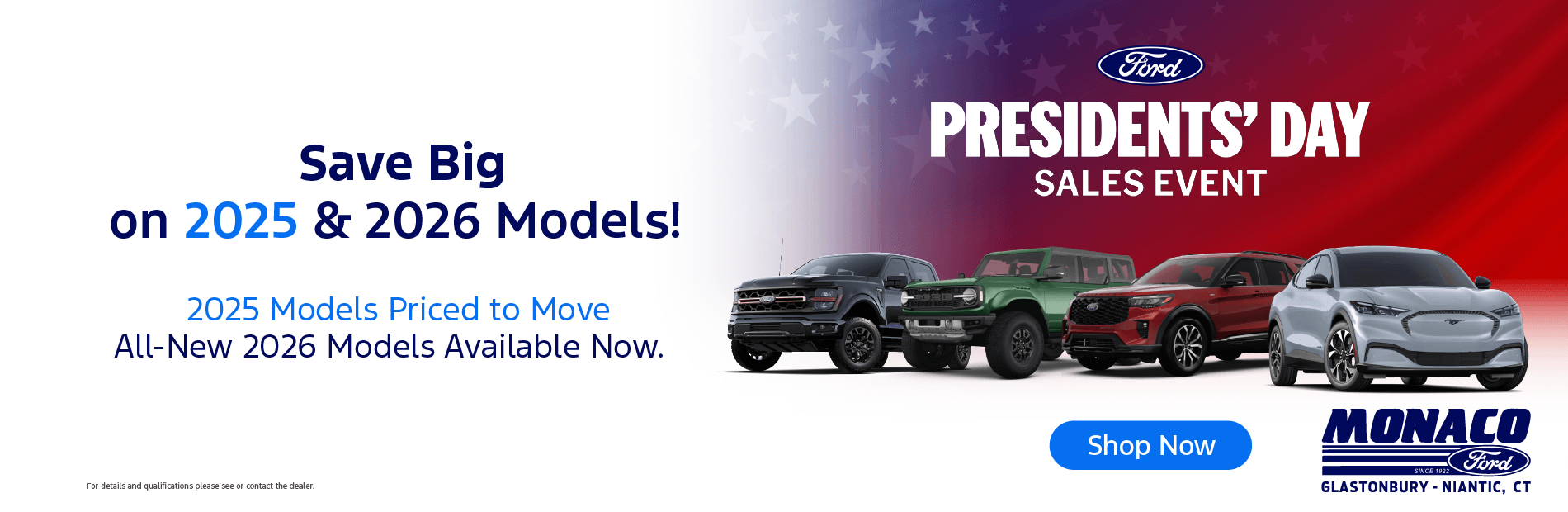 Monaco Ford Year End Sales Event!